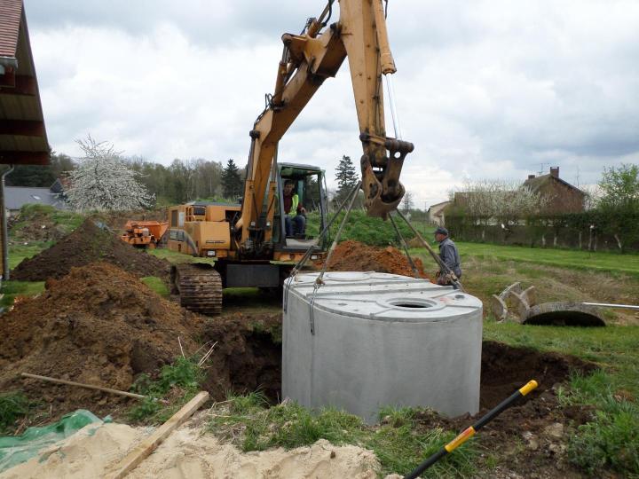 Travaux de remblaiement à L'Aigle
