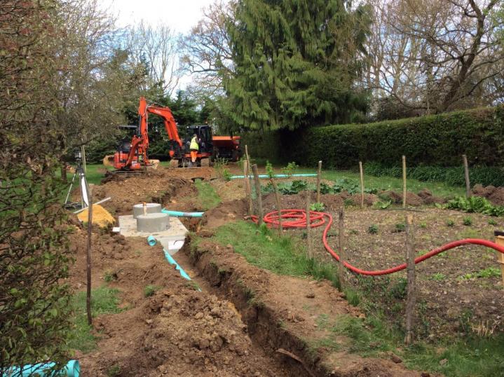 Travaux de drainage à L'Aigle