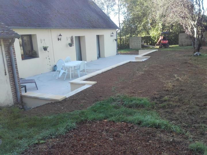 Travaux d'aménagement paysager à L'Aigle
